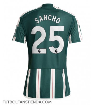 Manchester United Jadon Sancho #25 Segunda Equipación 2023-24 Manga Corta